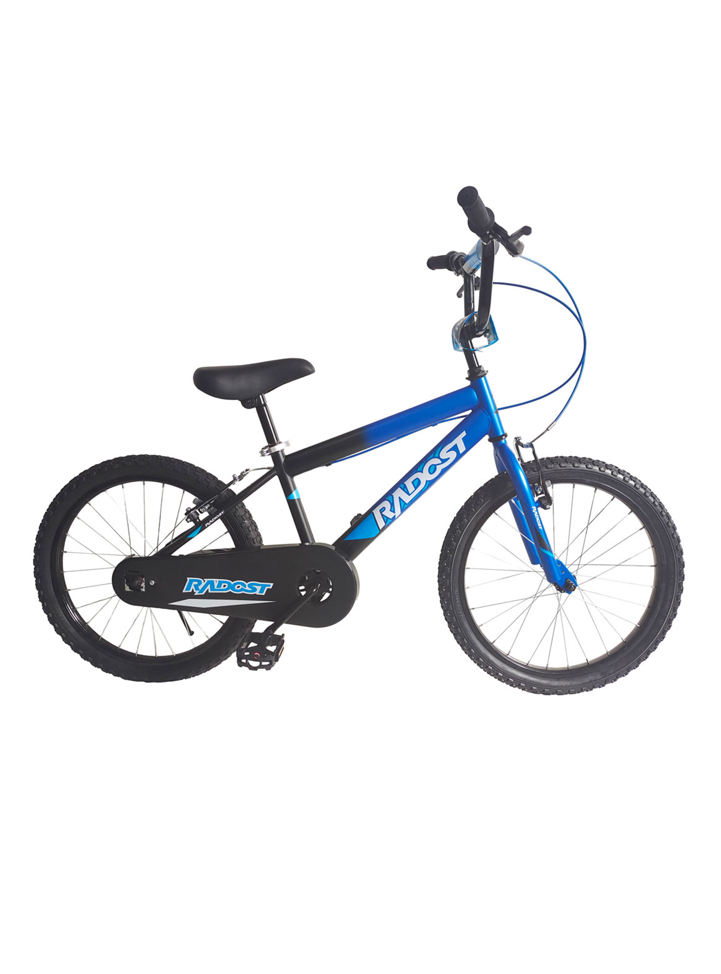 Bicicleta Bmx Infantil Freno V Brake Negro Azul Aro 20"