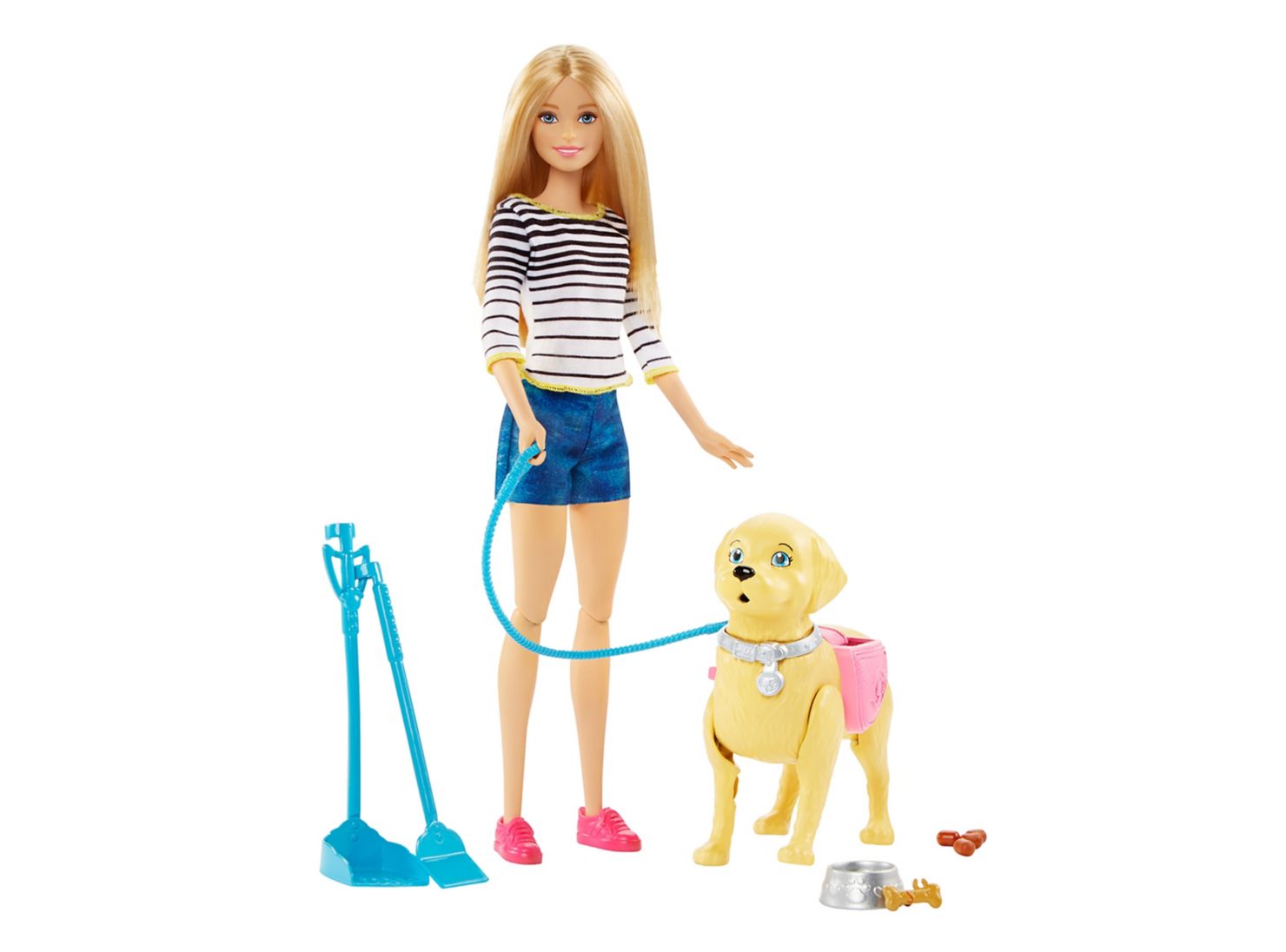 Muñeca Barbie Paseo de Perrito