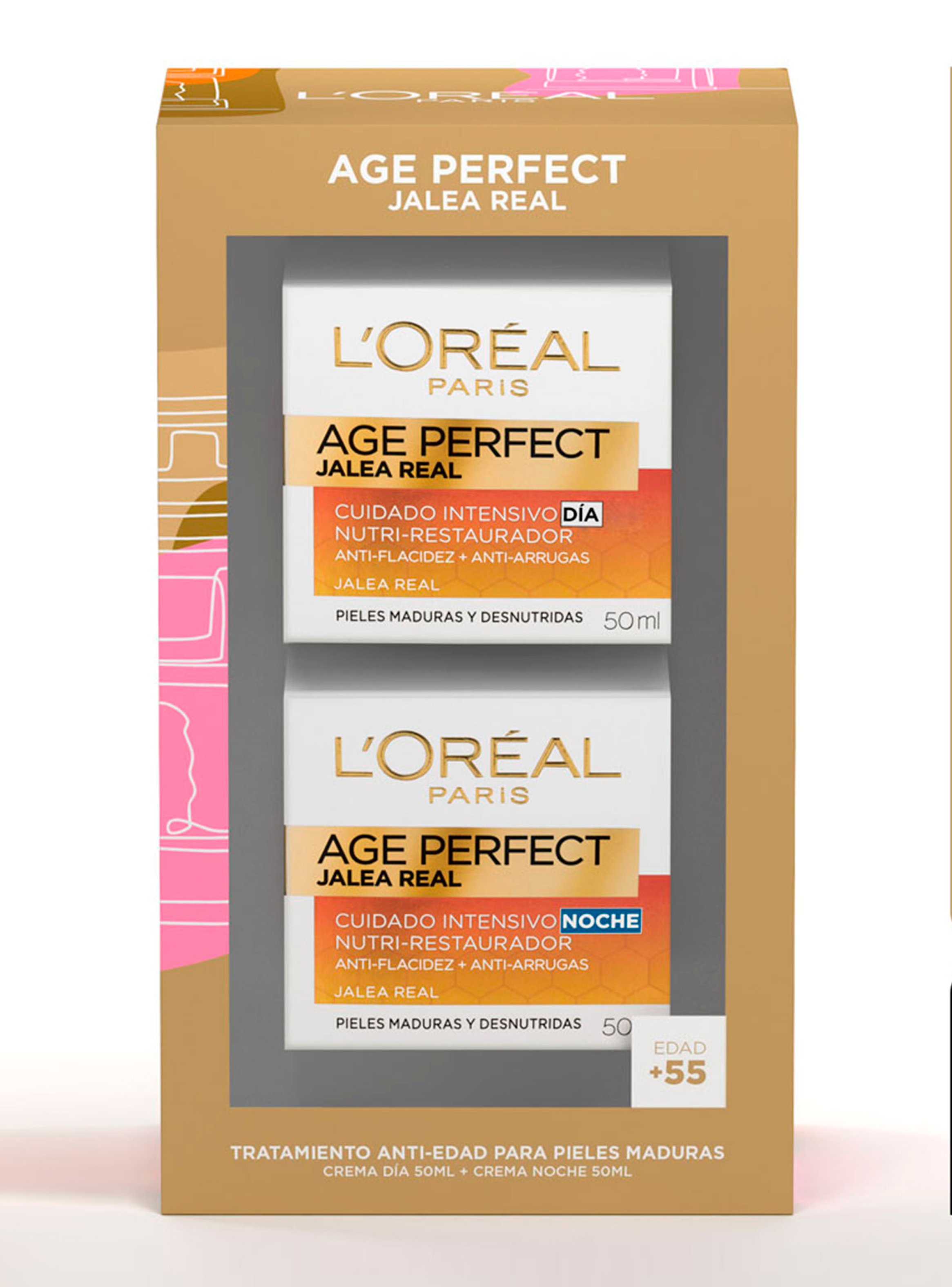 Set Dermo Expertise L'Oréal Paris Cremas Anti-Edad Jalea Real Día+Noche
