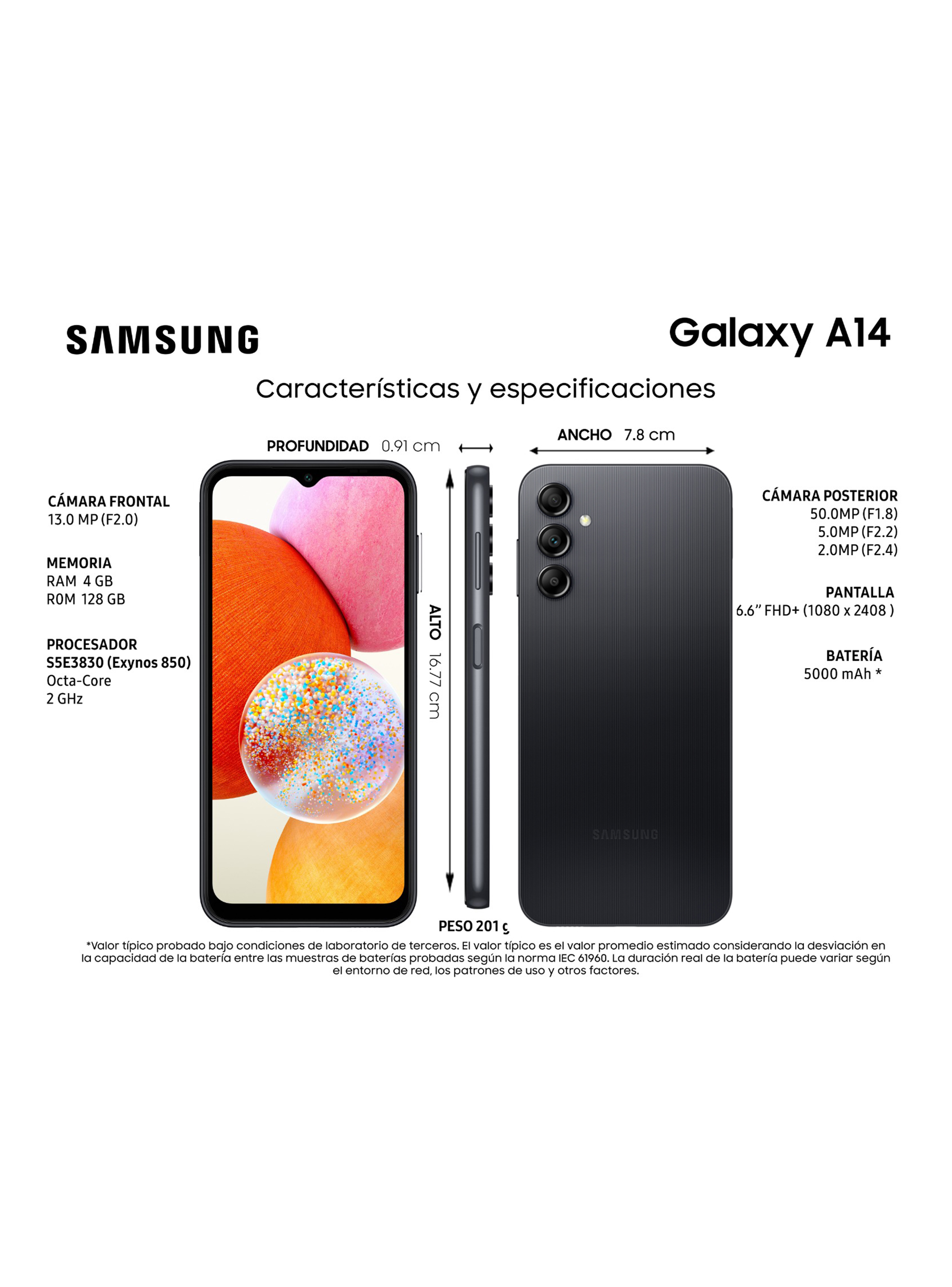 Samsung Galaxy A14 - Especificaciones