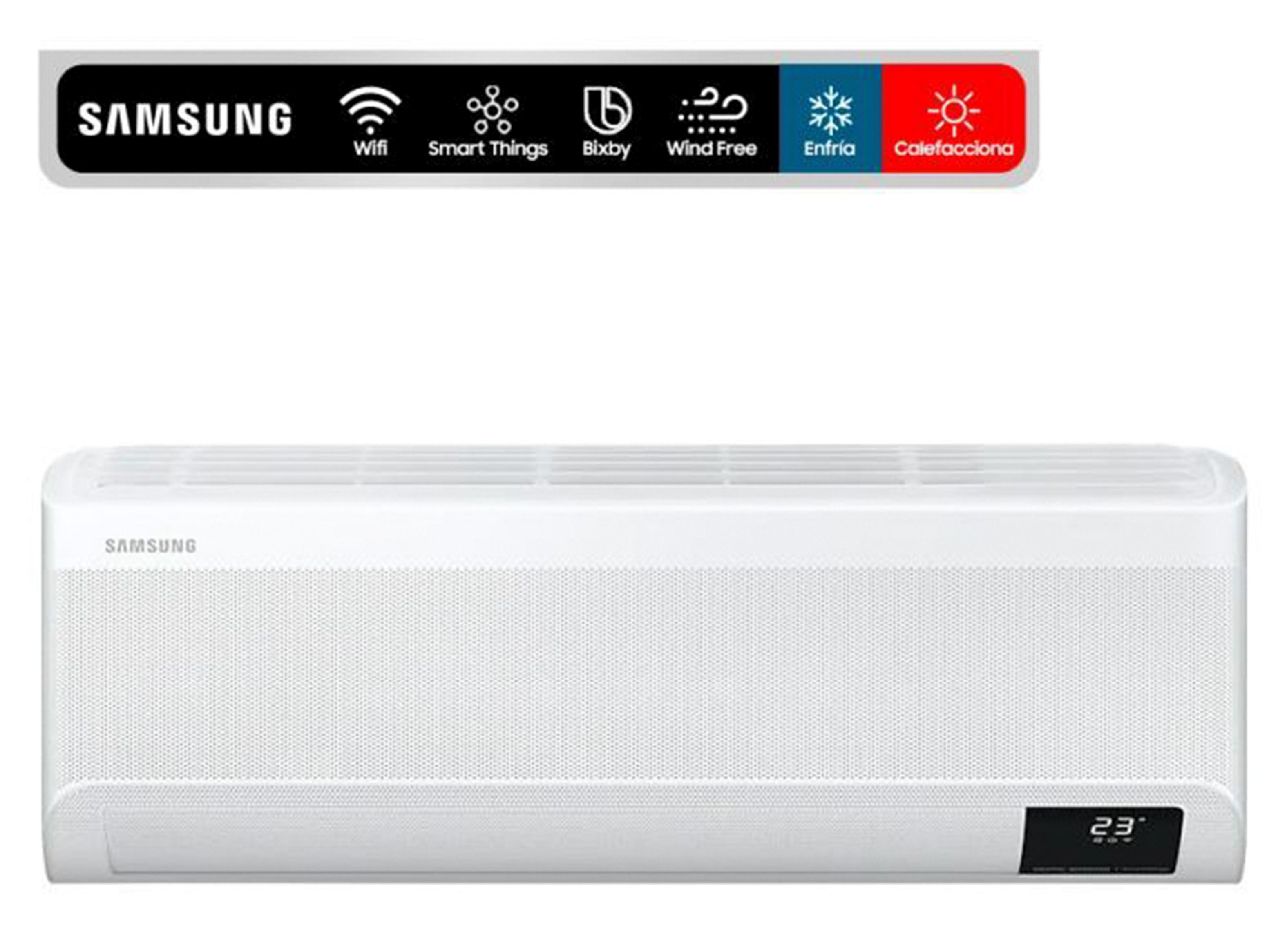 Aire acondicionado Samsung Wind-Free split inverter frío/calor 9000 BTU  blanco 220V Ar-Condicionado