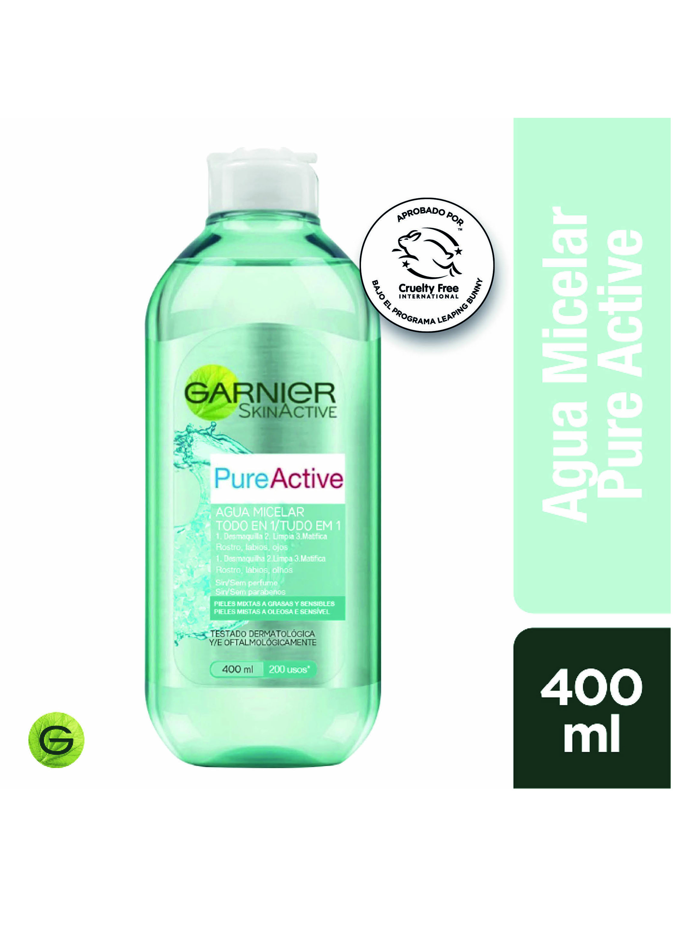 Agua Garnier Skin Active Micelar Pure Active 400 ml