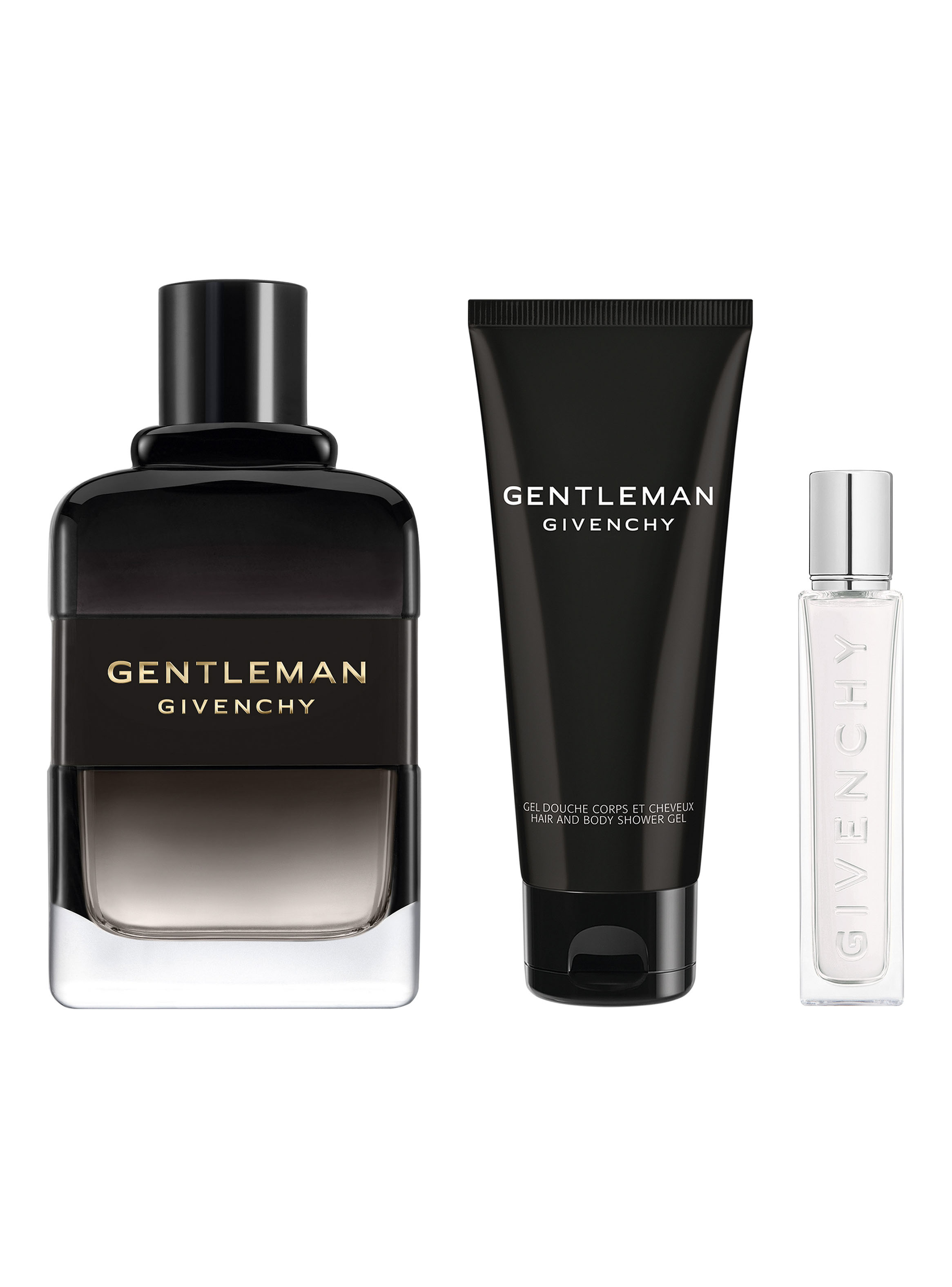 Set Perfume Givenchy Gentleman EDP Boisée 100ml + Gel de Ducha 75 ml + Travel Size 12.5 ml