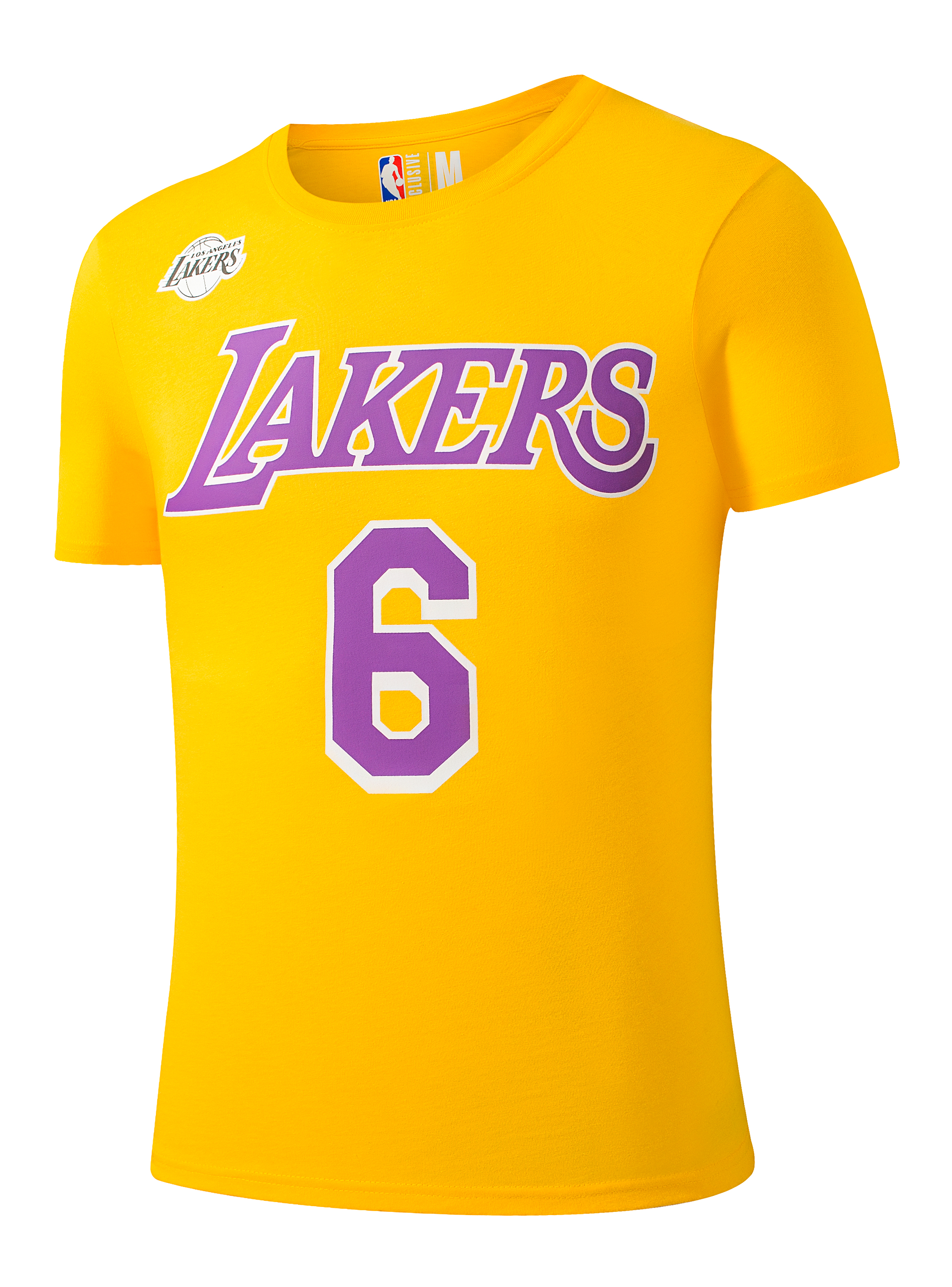 Polera Name And Number Lakers Manga Corta