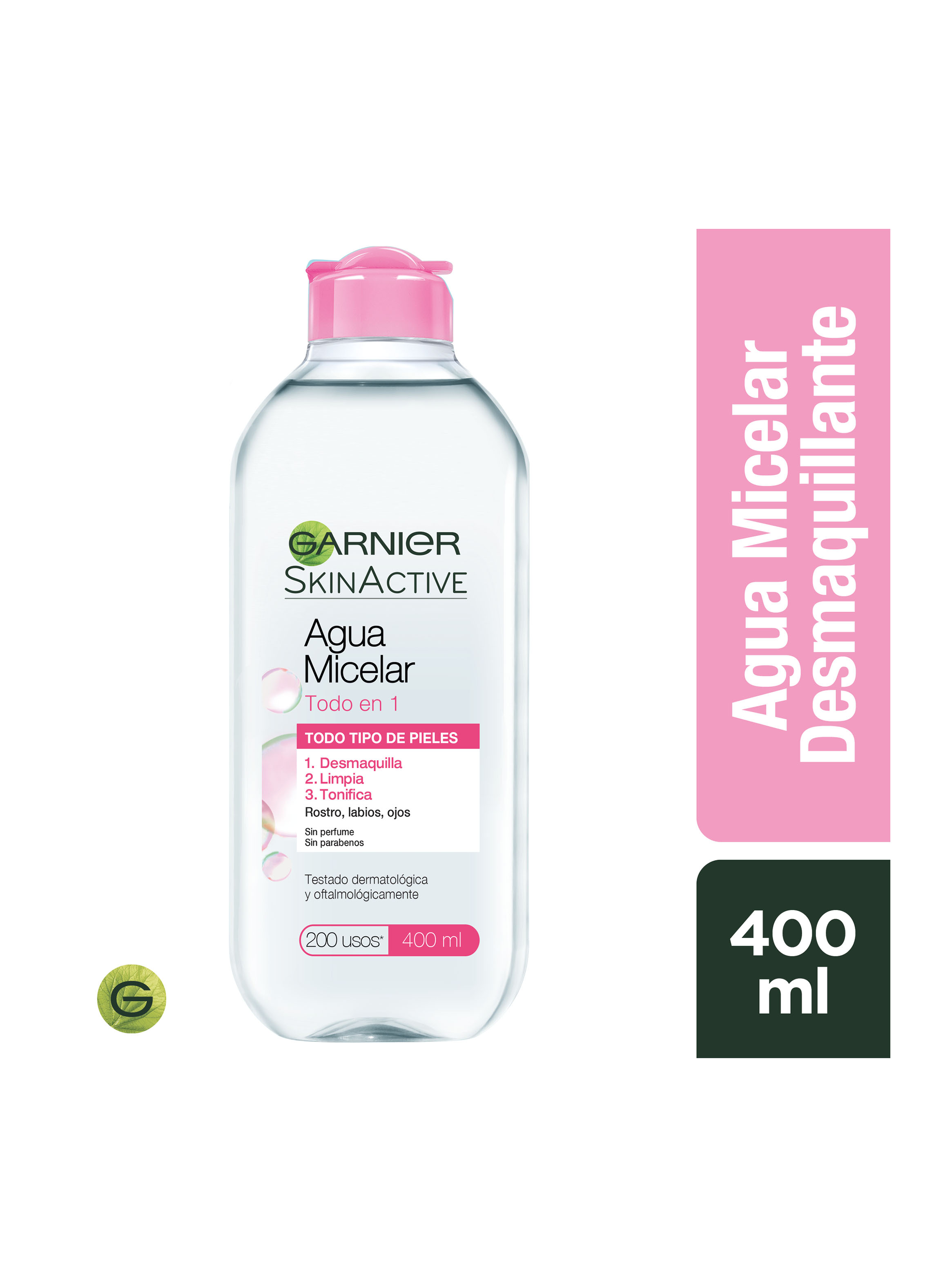 Agua Garnier Skin Active Micelar Todo en 1 400 ml