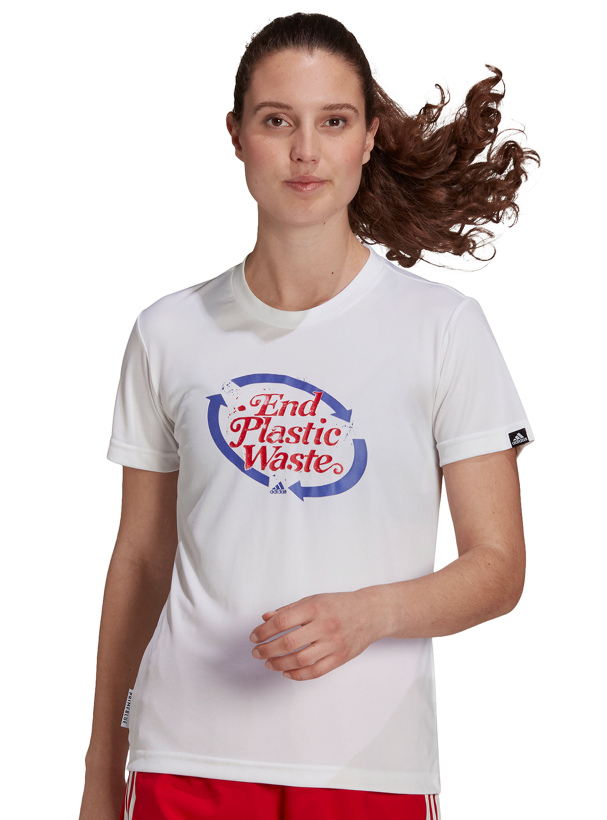 Polera Adidas Wslogan Graphic T-Shirt Blanco