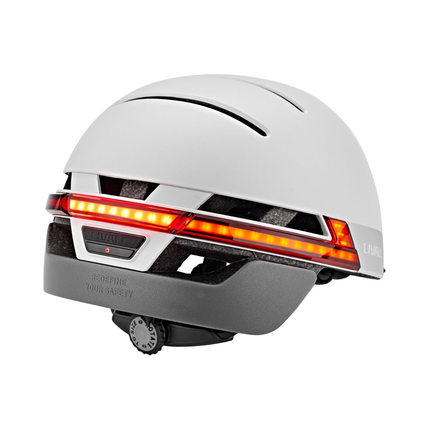 Casco para adultos con luz LED de seguridad – Casco de bicicleta de viaje  para hombres y mujeres – Esfera ajustable para circunferencia de cabeza de