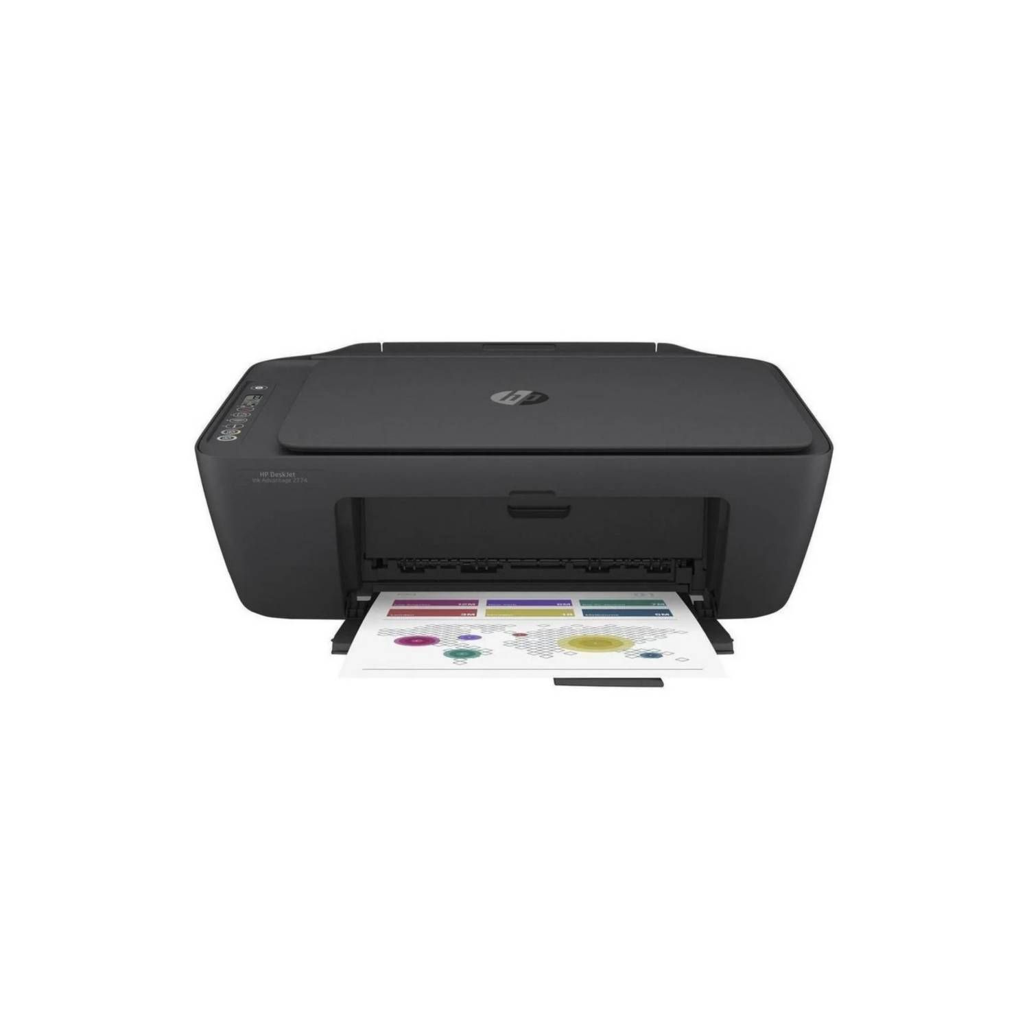 Impresora a color multifunción HP Deskjet Ink Advantage 2774 con wifi negra 100V/240V