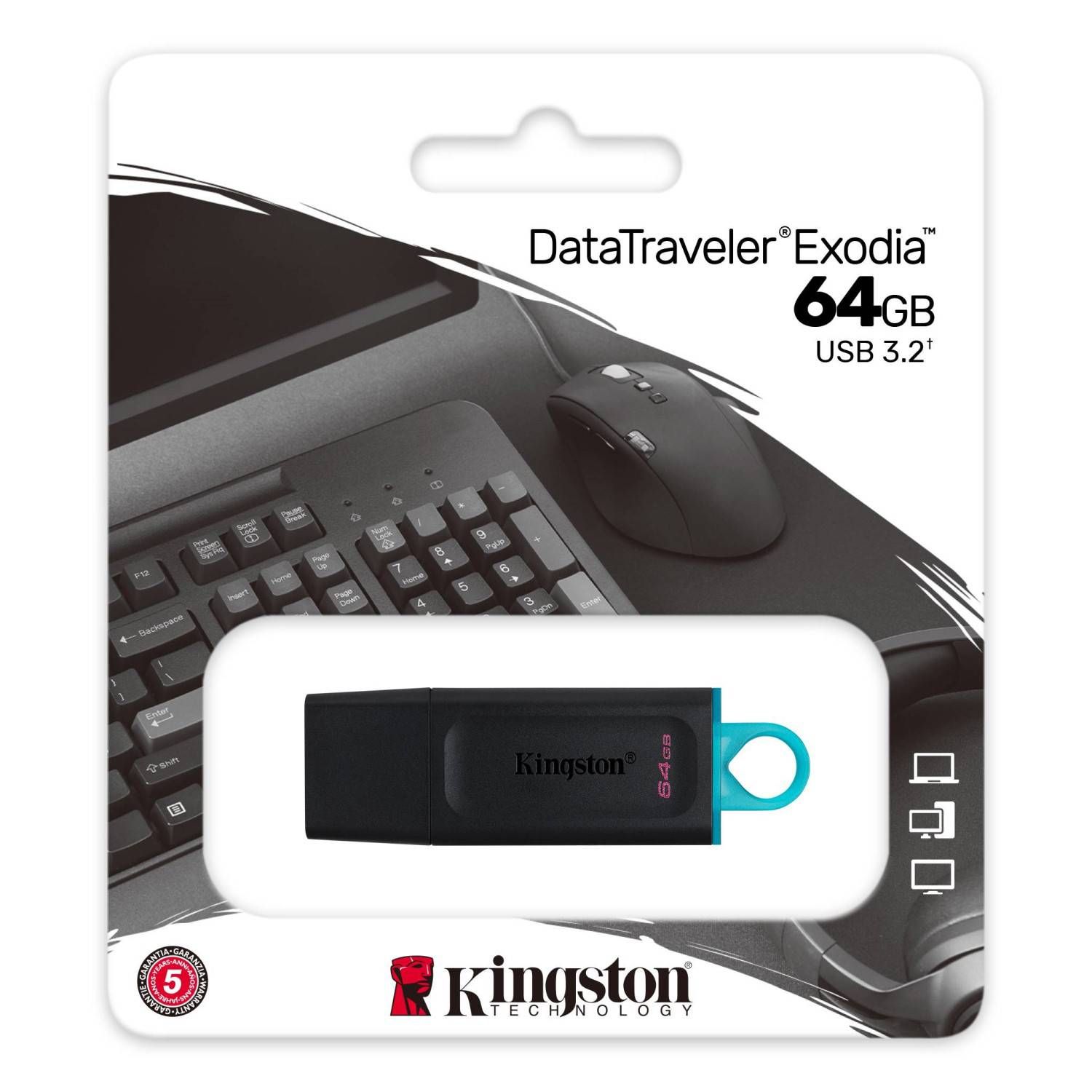 Pendrive Kingston Exodia 64GB USB 3.2 GEN1