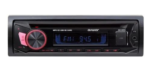 Radio de auto Aiwa AW-6655 con USB y bluetooth