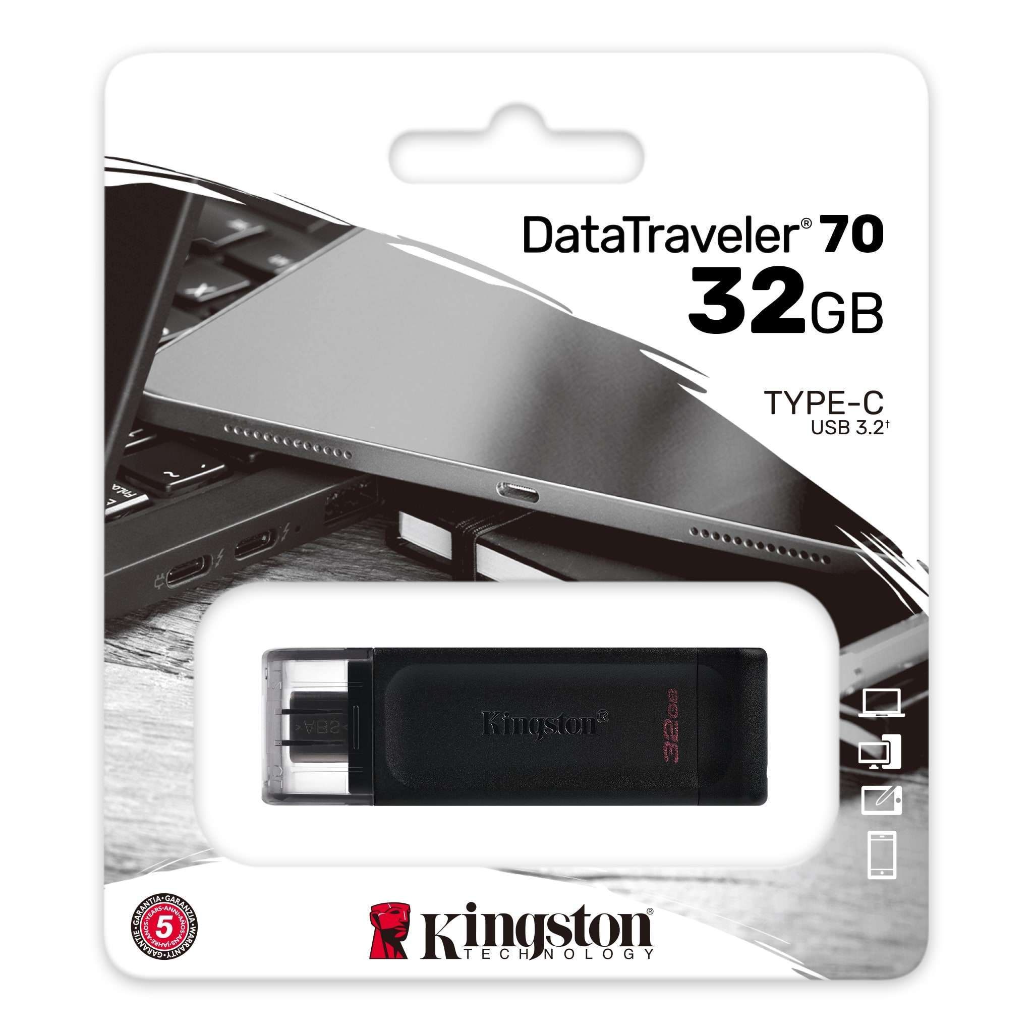 Pendrive Kingston DT70 USB-C 32GB 3.2 Gen 1