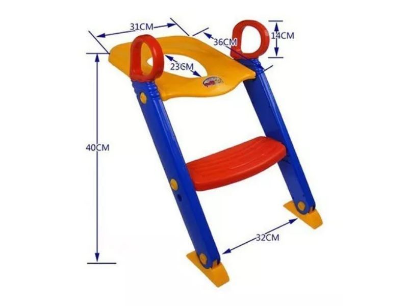 Adaptador Wc Escalera Asiento De Baño Para Niños Color Azul, Rojo Y  Amarillo