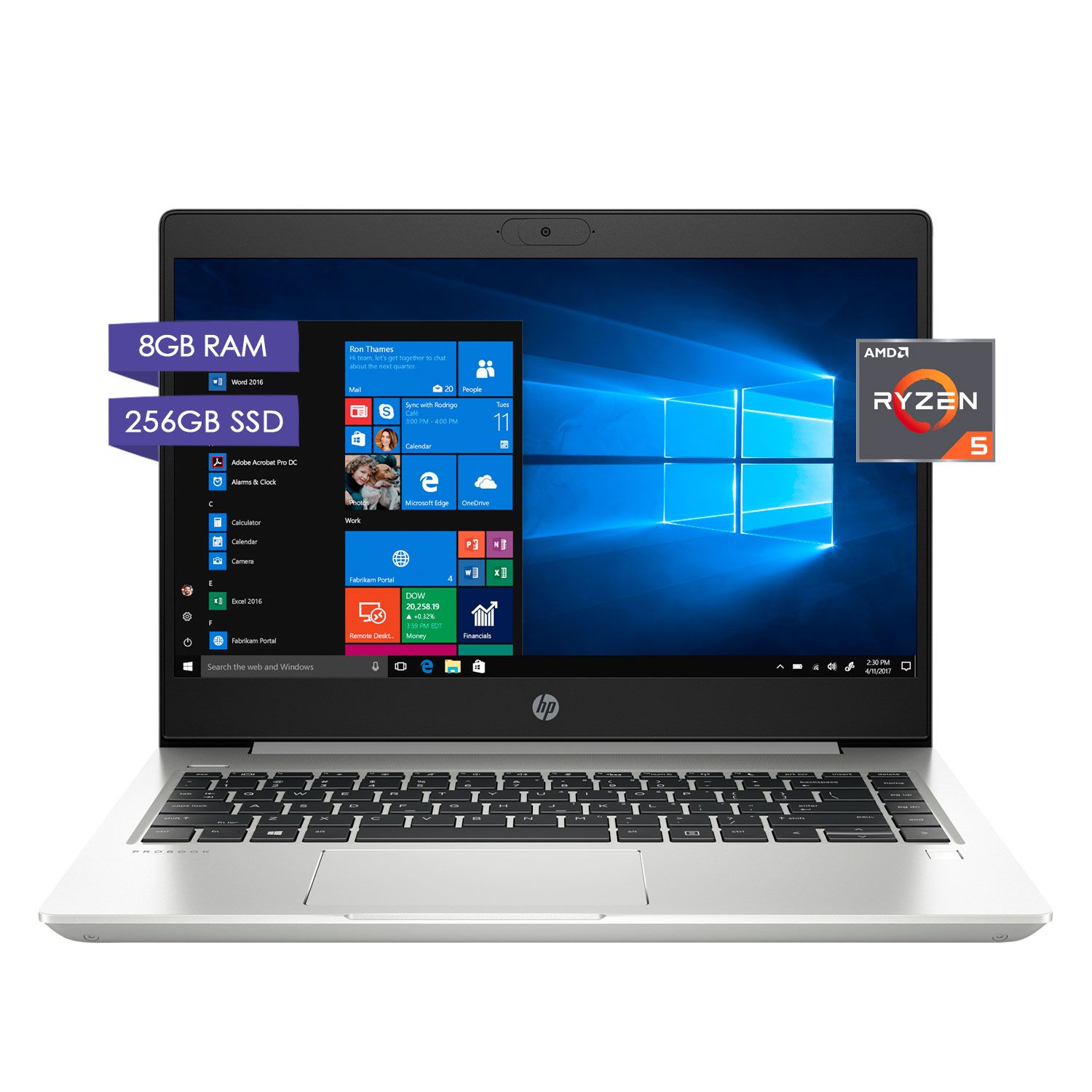 Notebook HP ProBook 445 G7 AMD Ryzen 5 14" - 8GB Ram, 256GB SSD, Win10Pro