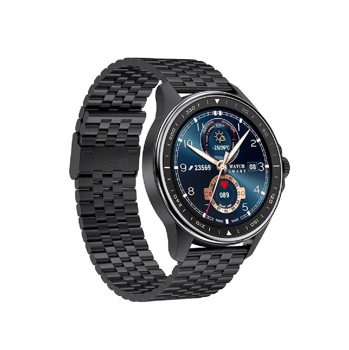 Reloj Inteligente Smartwatch SK3 Acero Negro