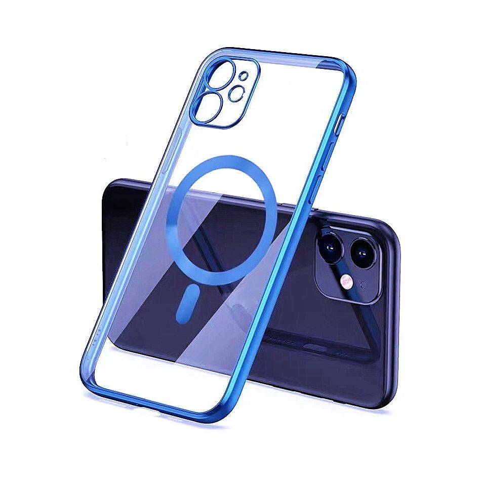 Carcasa Transparente Magsafe iPhone 13 mini / Azul