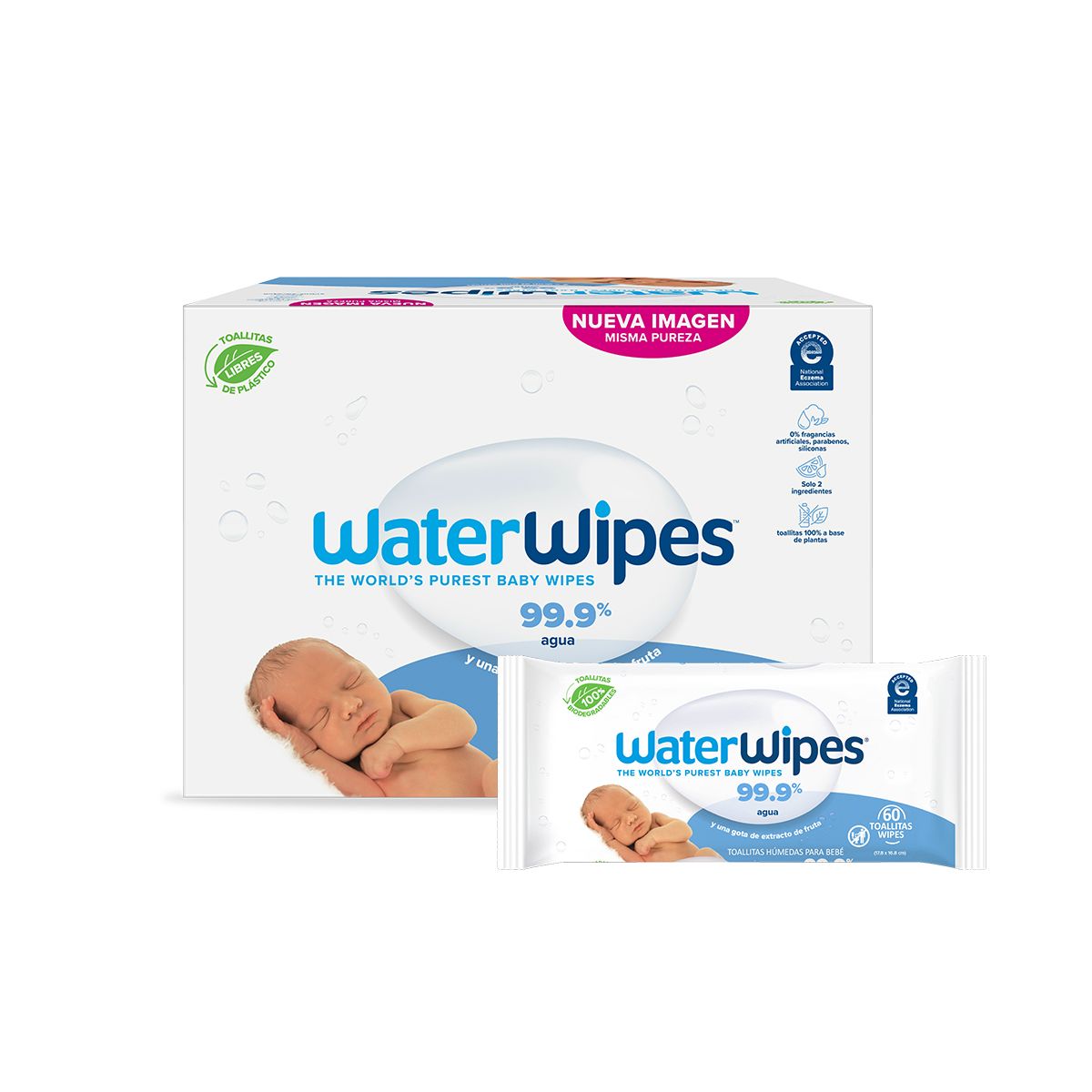 WaterWipes, Toallitas Húmedas Value Box Bio