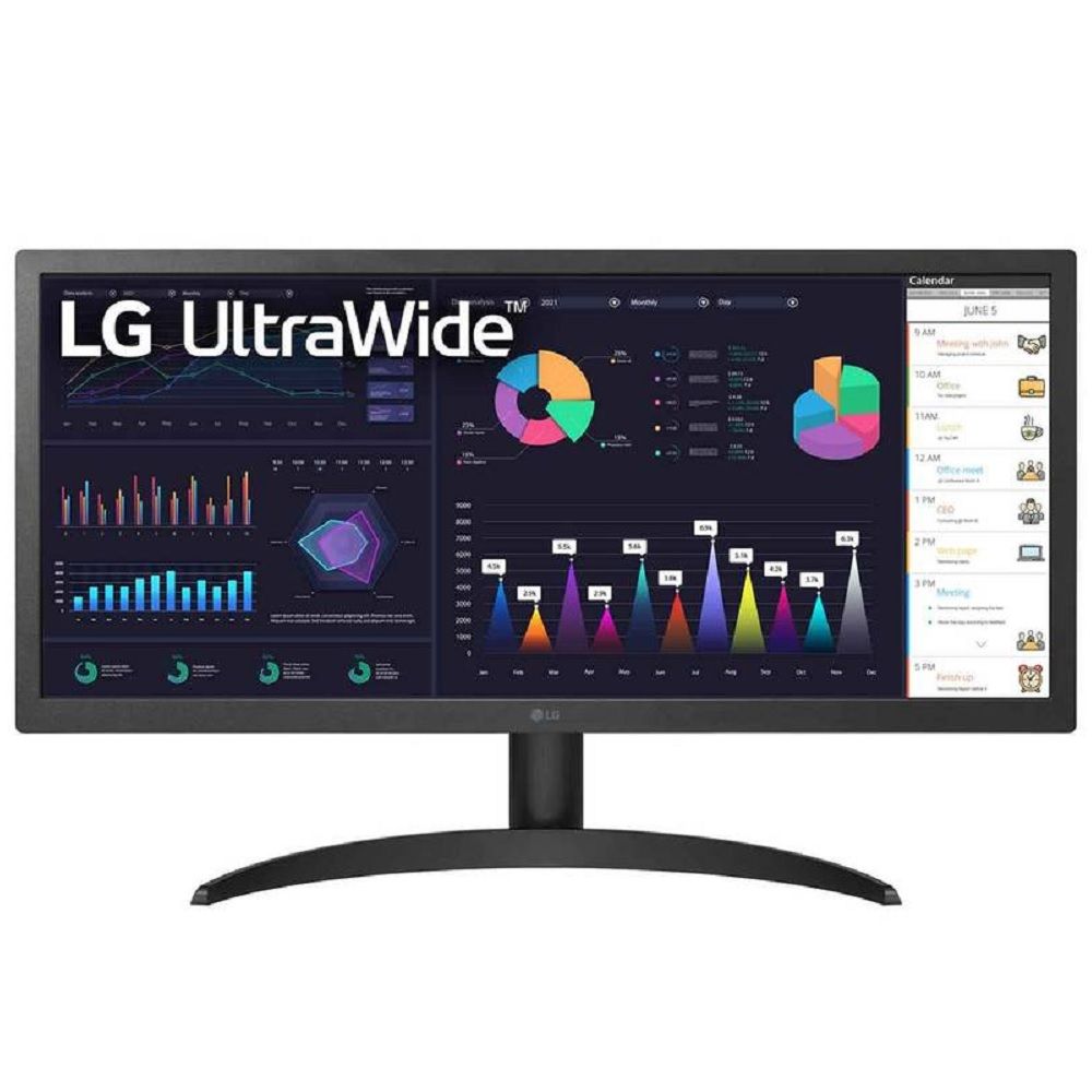 Monitor  LG 26WQ500-B Ultrawide 26 Panel IPS 2560X1080 Montaje VESA FreeSync