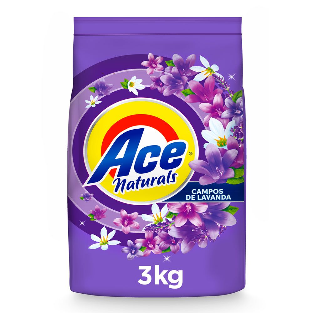 Detergente en Polvo Ace Naturals Lavanda 3kg