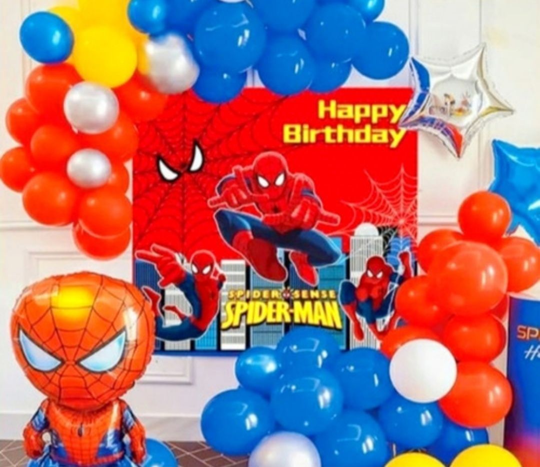  Decoraciones de fiesta de araña, regalos de cumpleaños