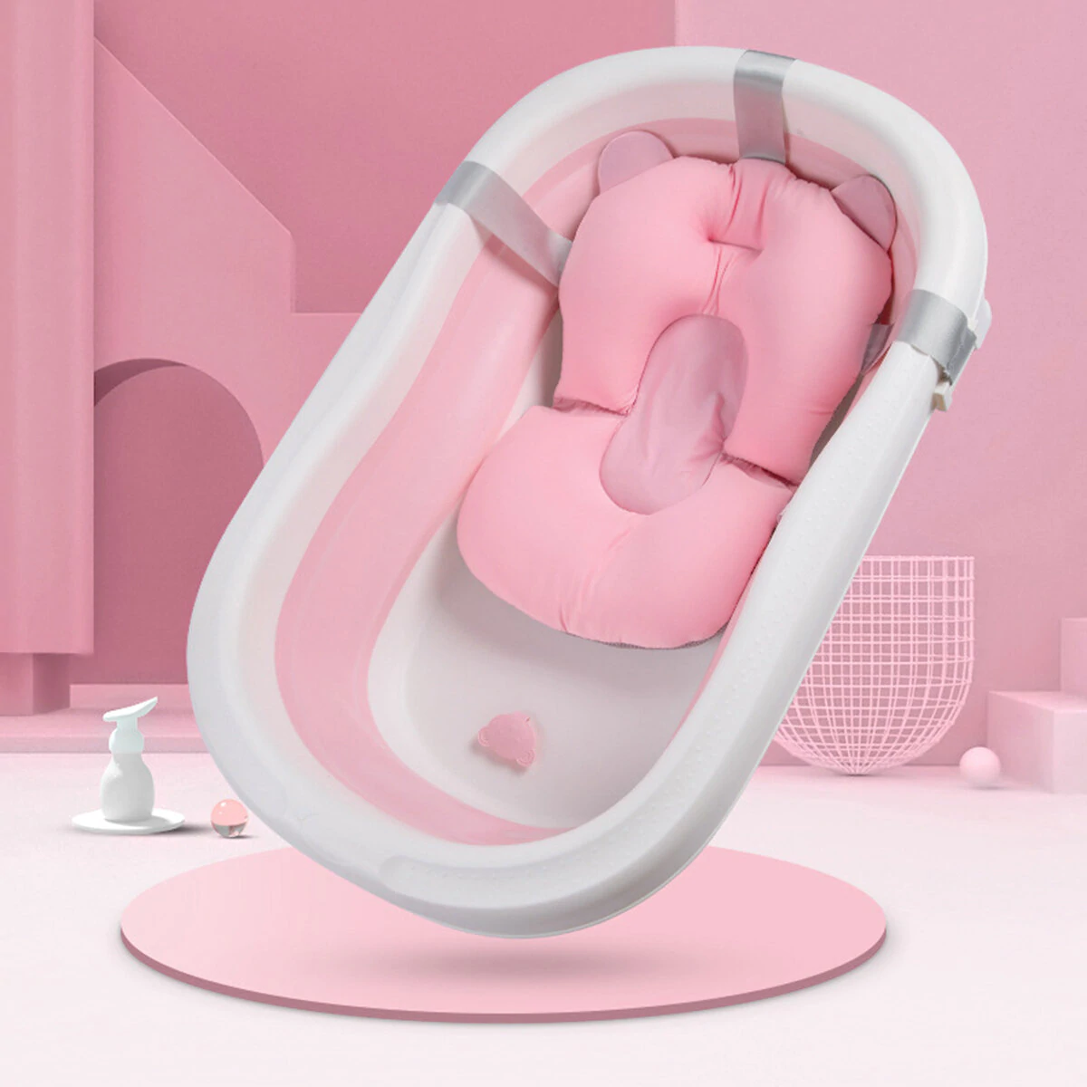 Bañera Plegable de Baño Baby Heaven con Termómetro Digital