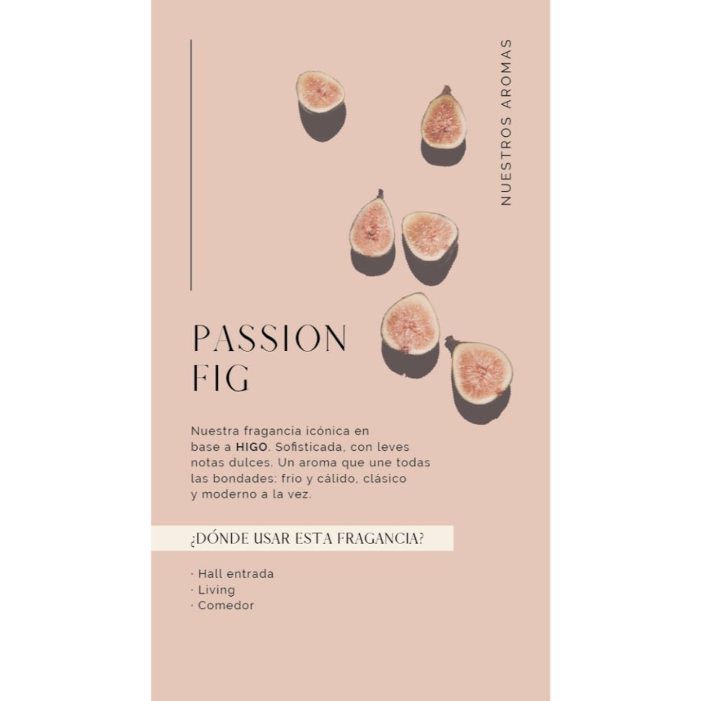 Aceite 30 ml Passion Fig + Diffuser Gris Madison