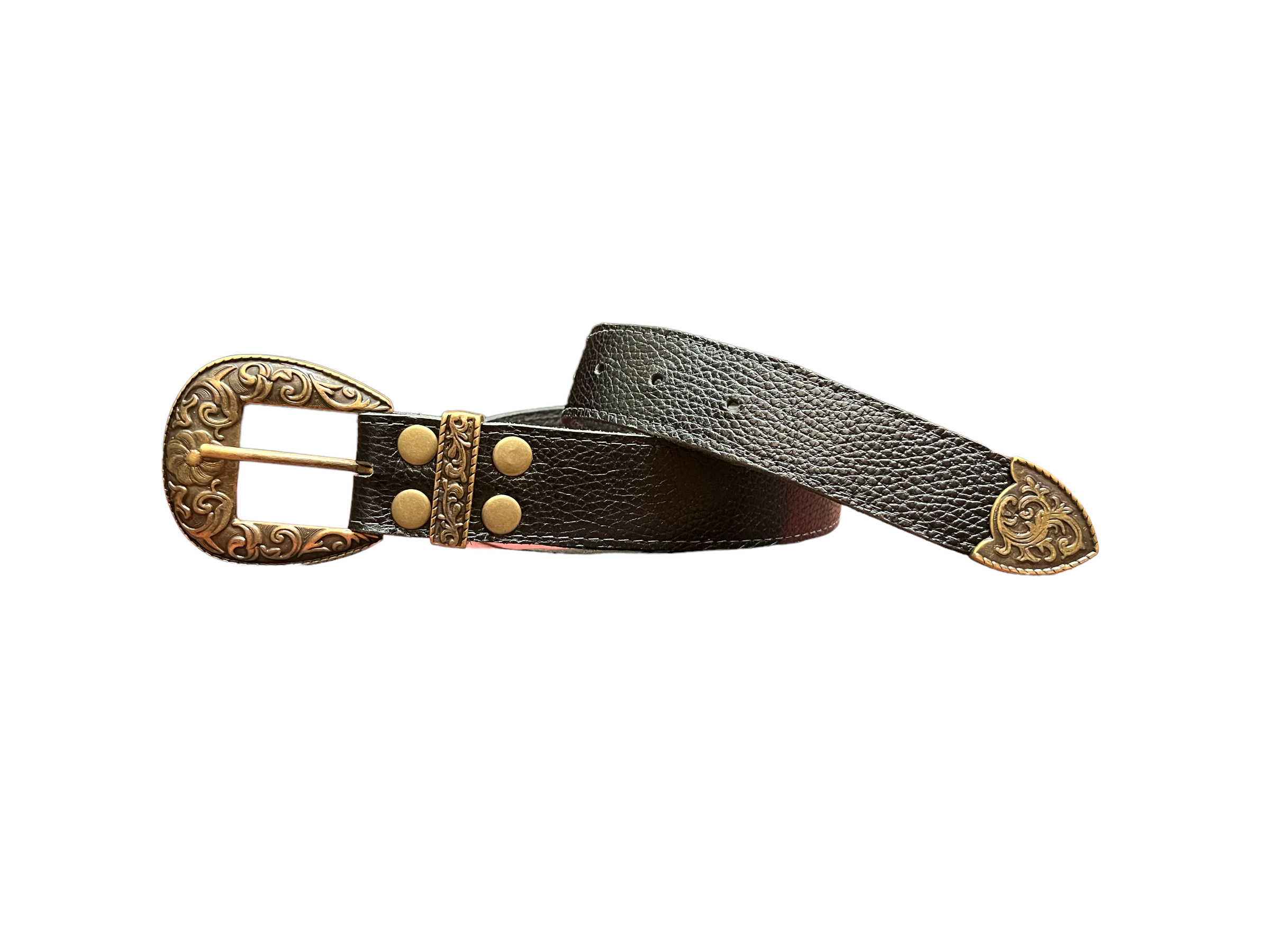 ATX® Cinturón Profesional Clip - Cuero negro con interior rojo - Tallas: S  - XXL