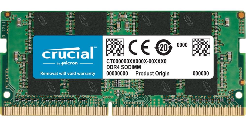 Memoria Ram DDR4 8GB 3200MHz Crucial SO-DIMM, CL22, Non-ECC, 1.2V