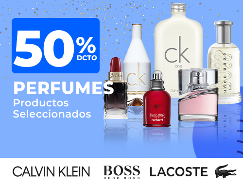 50% Perfumes Hugo Boss, Calvin Klein y Lacoste