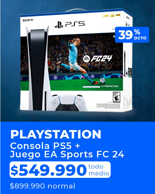 Oferta destacada Paris en Consola PS5 + Juego EA Sports FC 24
